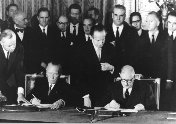 Signature du Traité de l’Élysée le 22 janvier 1963 
